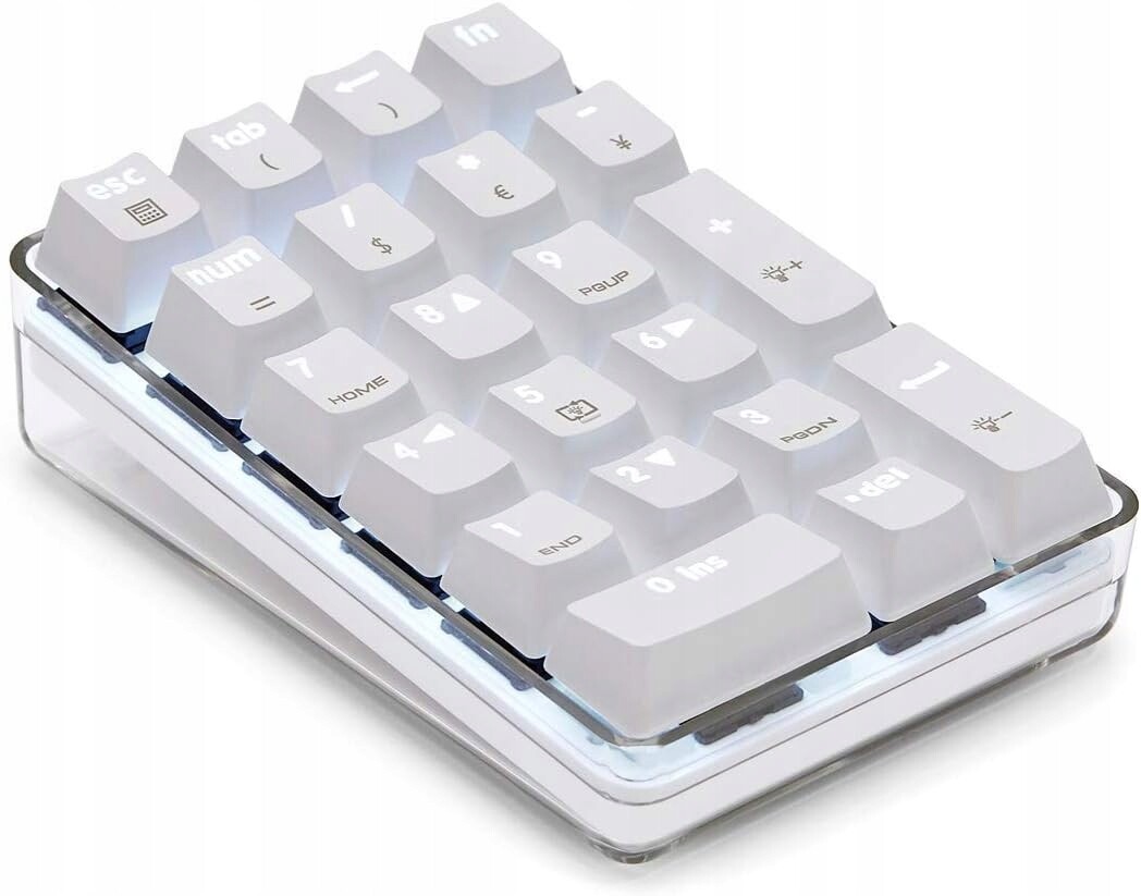 Mechanická Numerická Klávesnice 21 Kláves Led Magicforce Přenosná