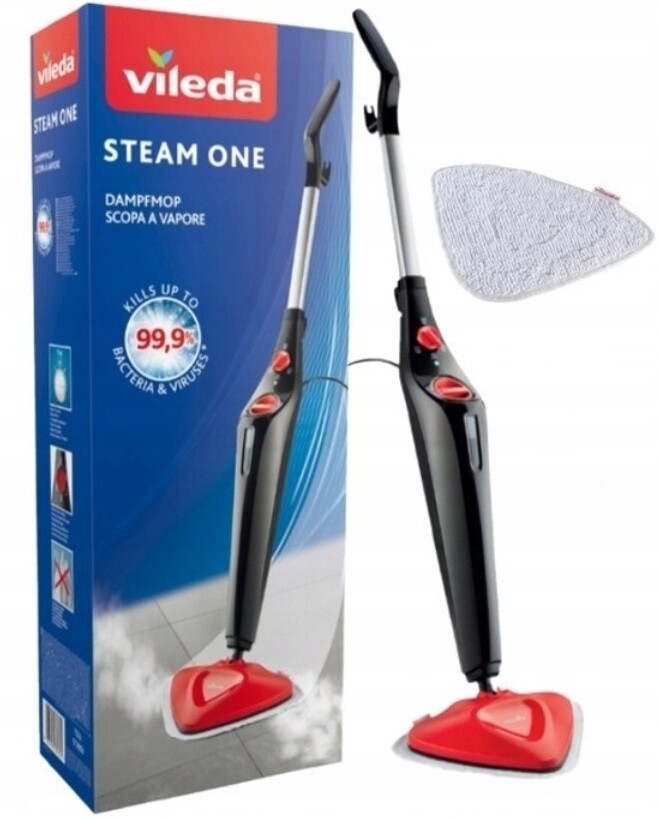 Elektrický Parní Mop Vileda Steam 1550W Myčka Parní Náplň