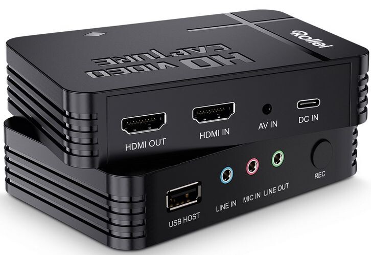 Video Digitalizátor Rollei VD-5 Hdmi Out In Usb Host Line In Aut Rec