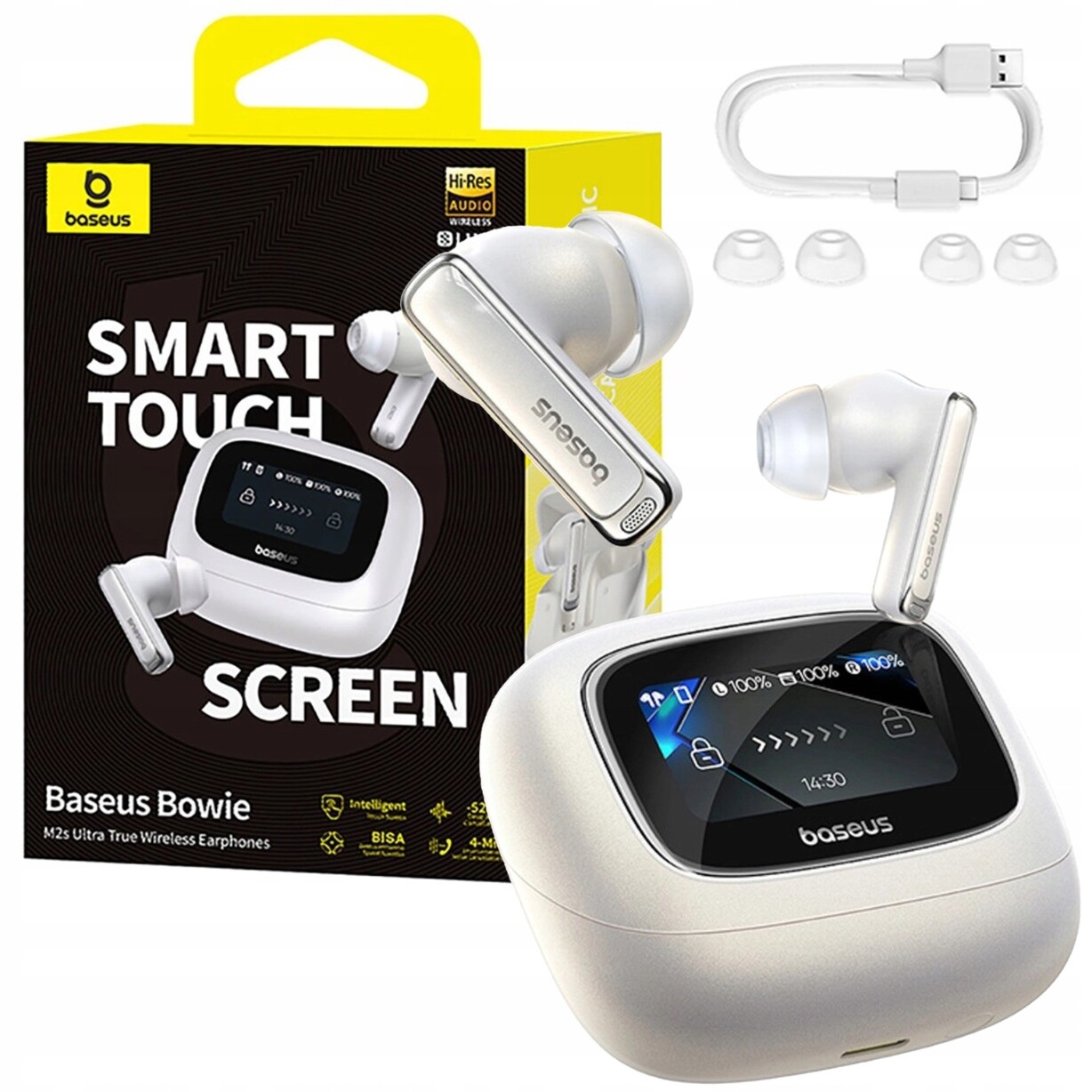 Baseus Sluchátka Bluetooth Bowie M2s Ultra Bezdrátová Tws Enc HiRes Lhdc