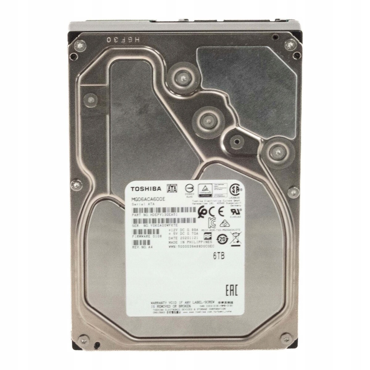 Toshiba MG06ACA 6TB 7.2K 256MB Sata III 3.5'' MG06ACA600E