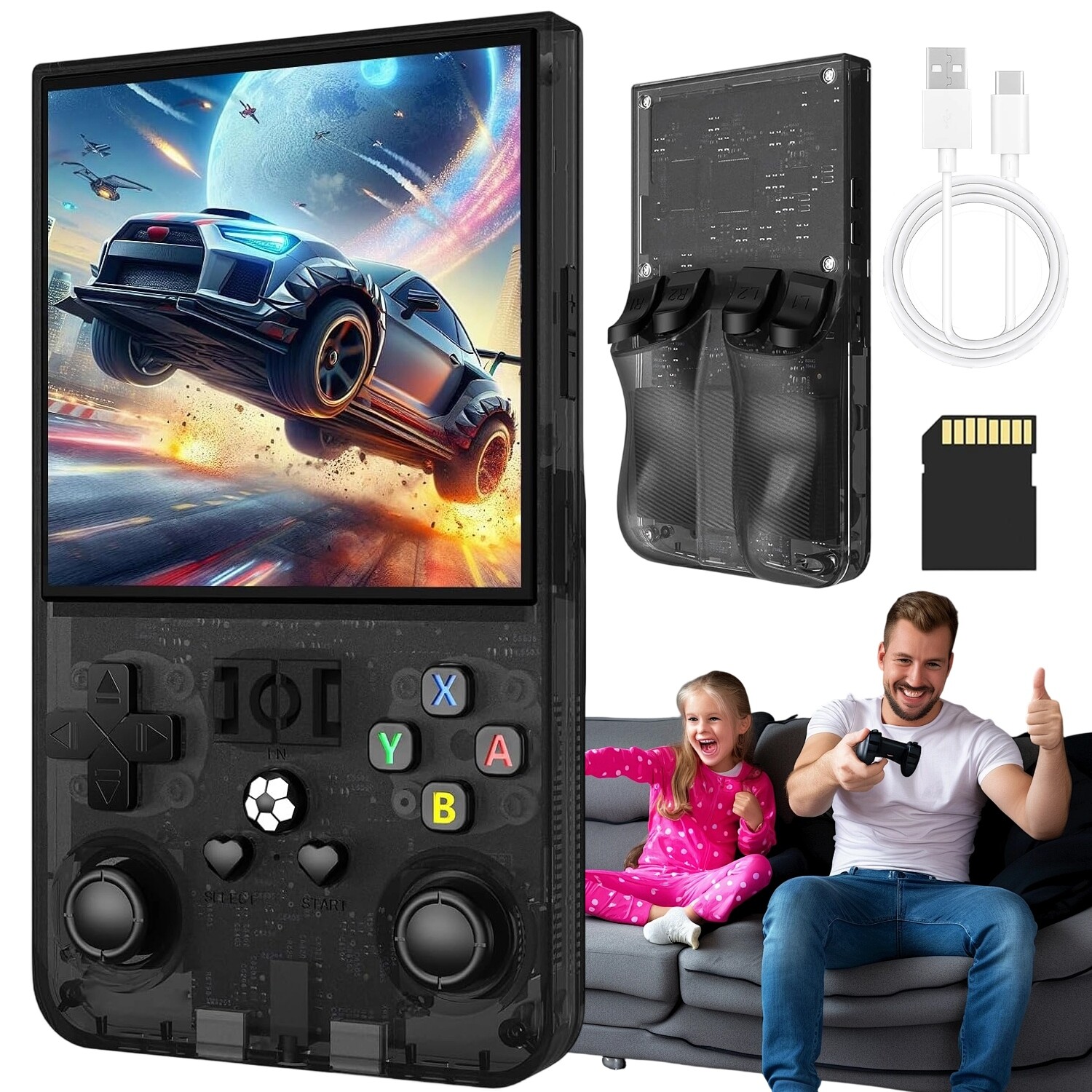 Retro Herní Konzole R36MAX Pro 18 000 Vybraných Klasických A Skvělých Her