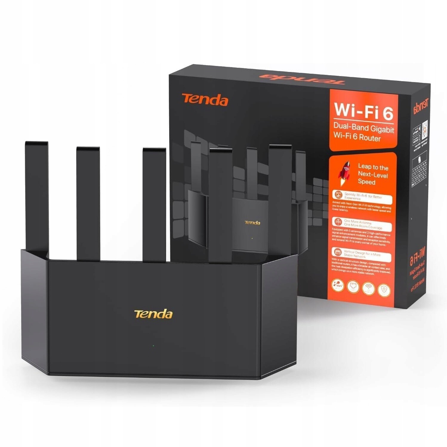 Bezdrátový Router Tenda RX2L Pro Wifi 6 2,4/5 Ghz Bezdrátový