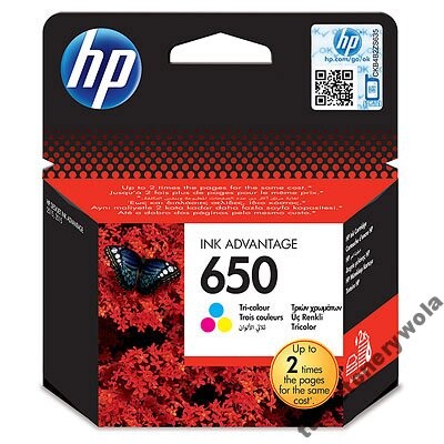 Originální inkoust Hp 650 CZ102AE Ink Advantage barevný pro vysokou tiskárnu