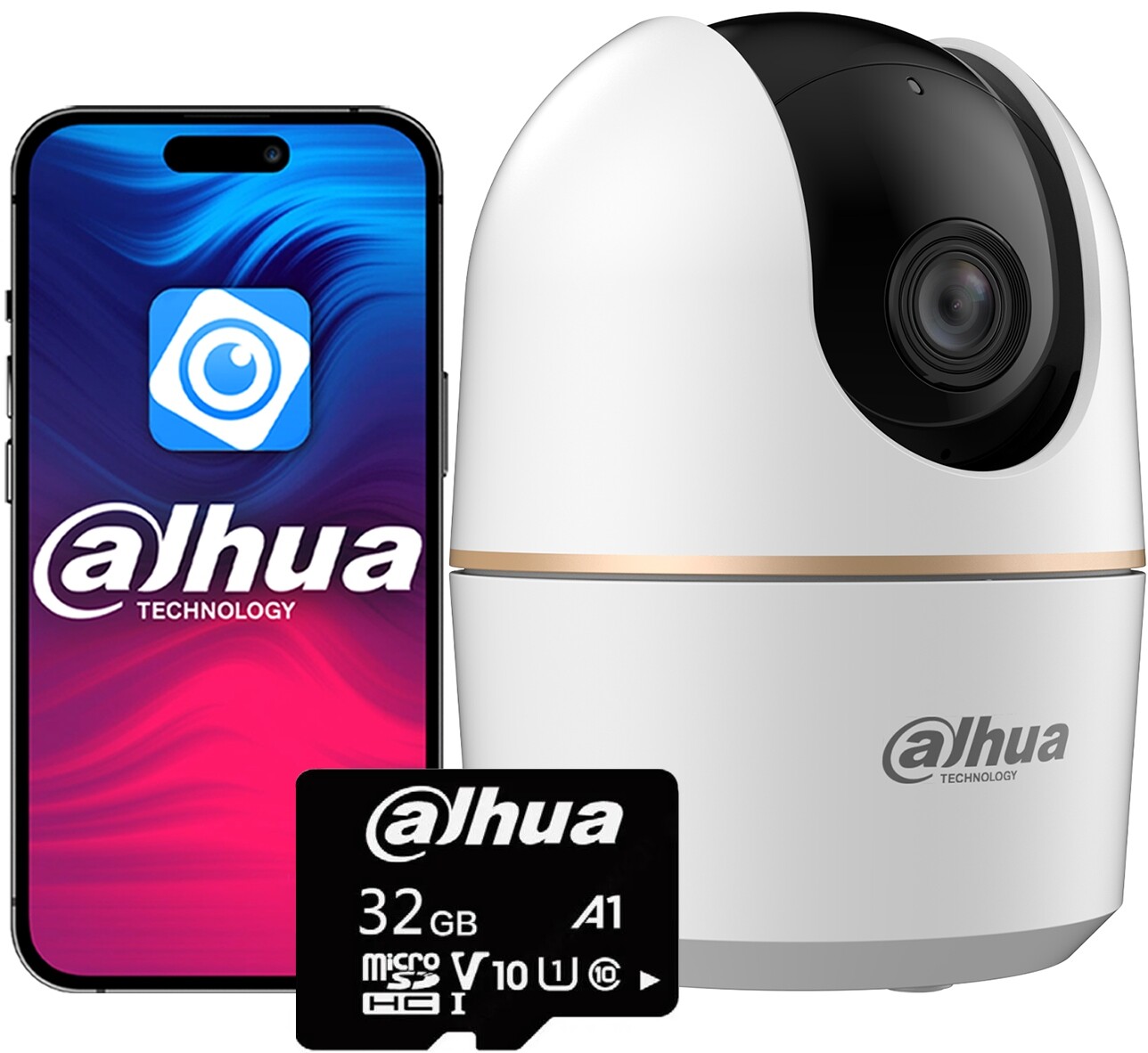 WiFi kamera vnitřní chůvička 5MPx Dahua H5A A1 Hero Otočný mikrofon 32GB