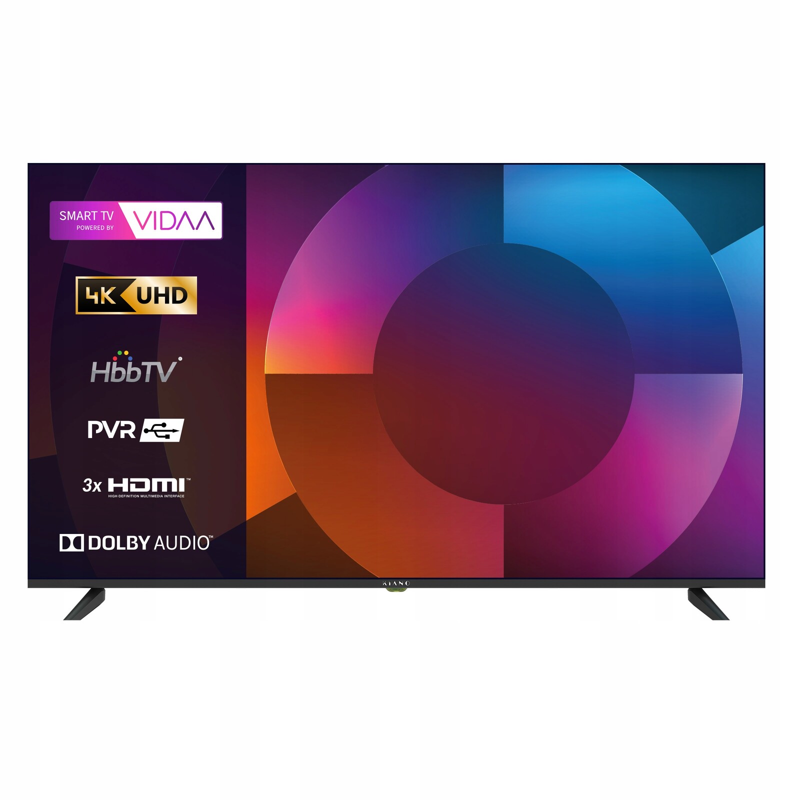 Televizor Kiano Elegance 55' se systémem Vidaa Smart Tv D-led DVB-T2/S2