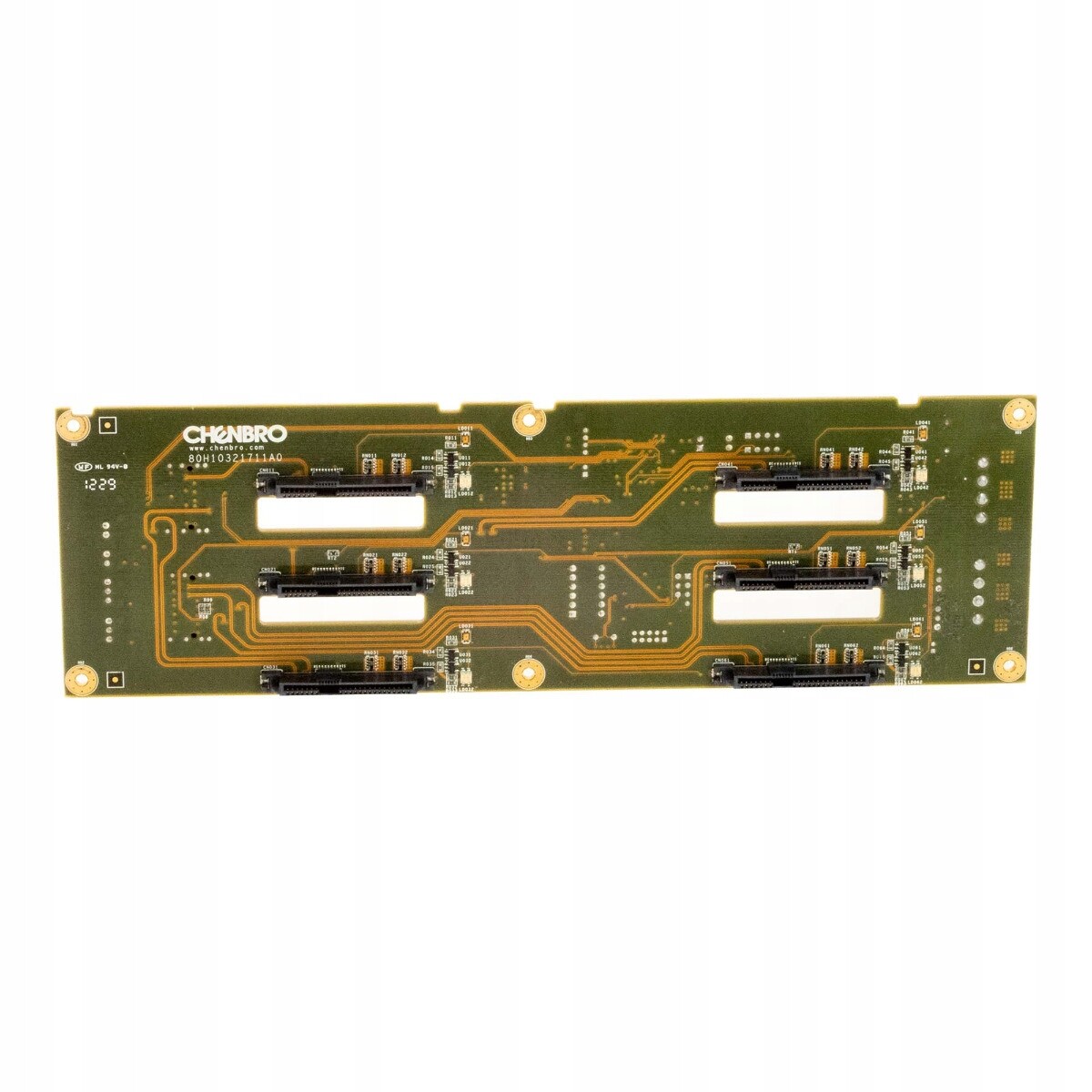 Chenbro 80H10321711A0 Základní Deska 2x Mini-sas -> 6PORTOVÝ Sas/sata 6Gb/s 3,5''