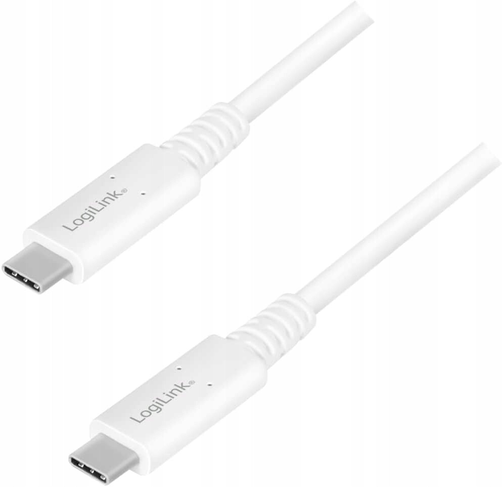 Kabel Usb-c 4. generace 3, 40 Gb/s, Pd, 100 W, 8K/60 Hz, certifikovaný If, 0,8 m, bílý