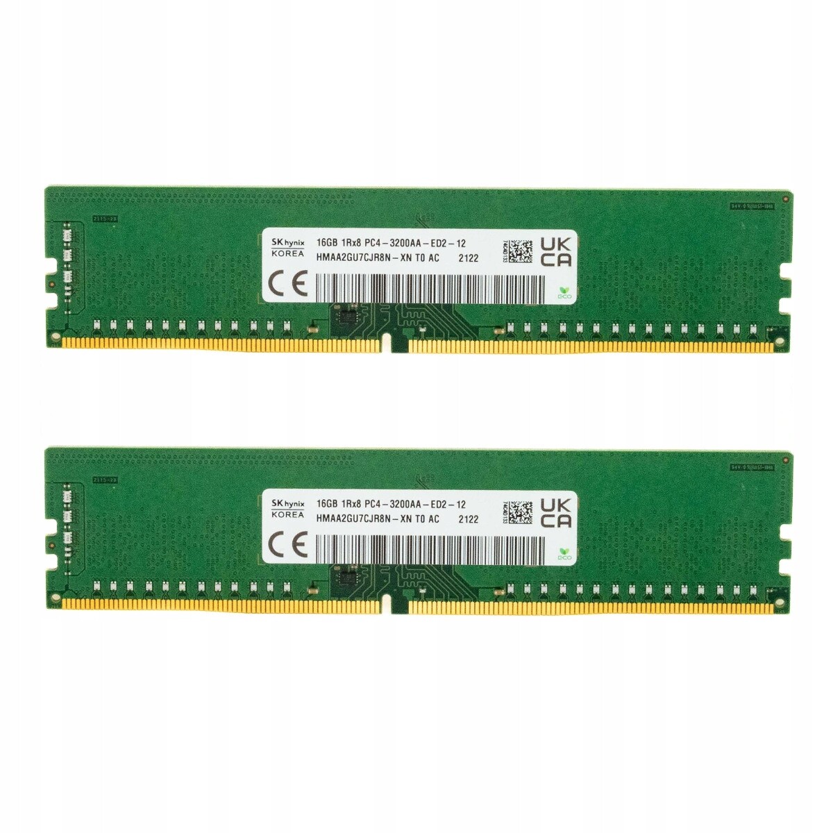 Hynix 32GB (2x16GB) PC4-25600 DDR4-3200MHz HMAA2GU7CJR8N-XN Ecc Unbuffered