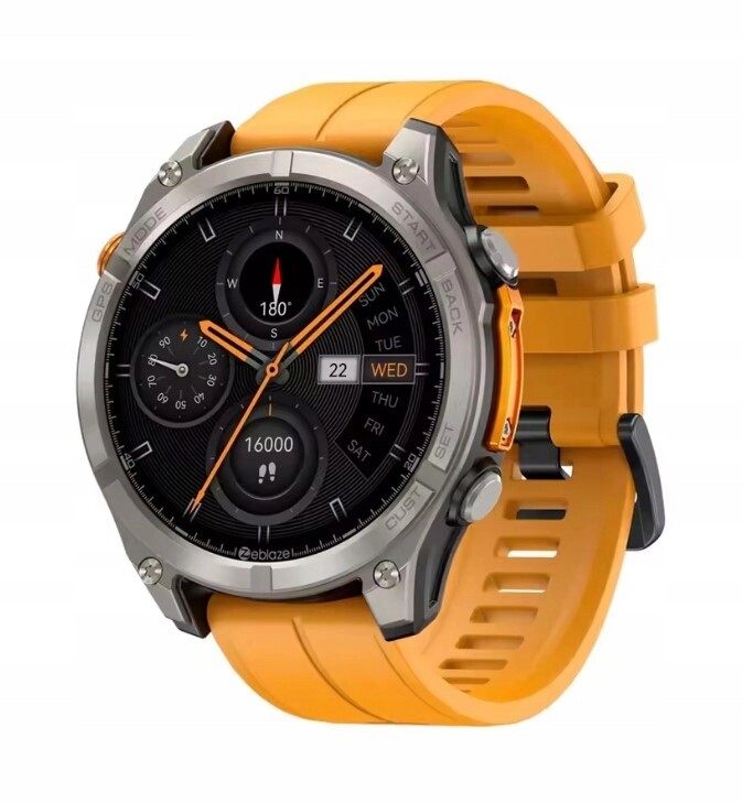 Chytré Hodinky Zeblaze Stratos 4 Amoled 1,43 Gps Kompas Vodotěsná Svítilna 5