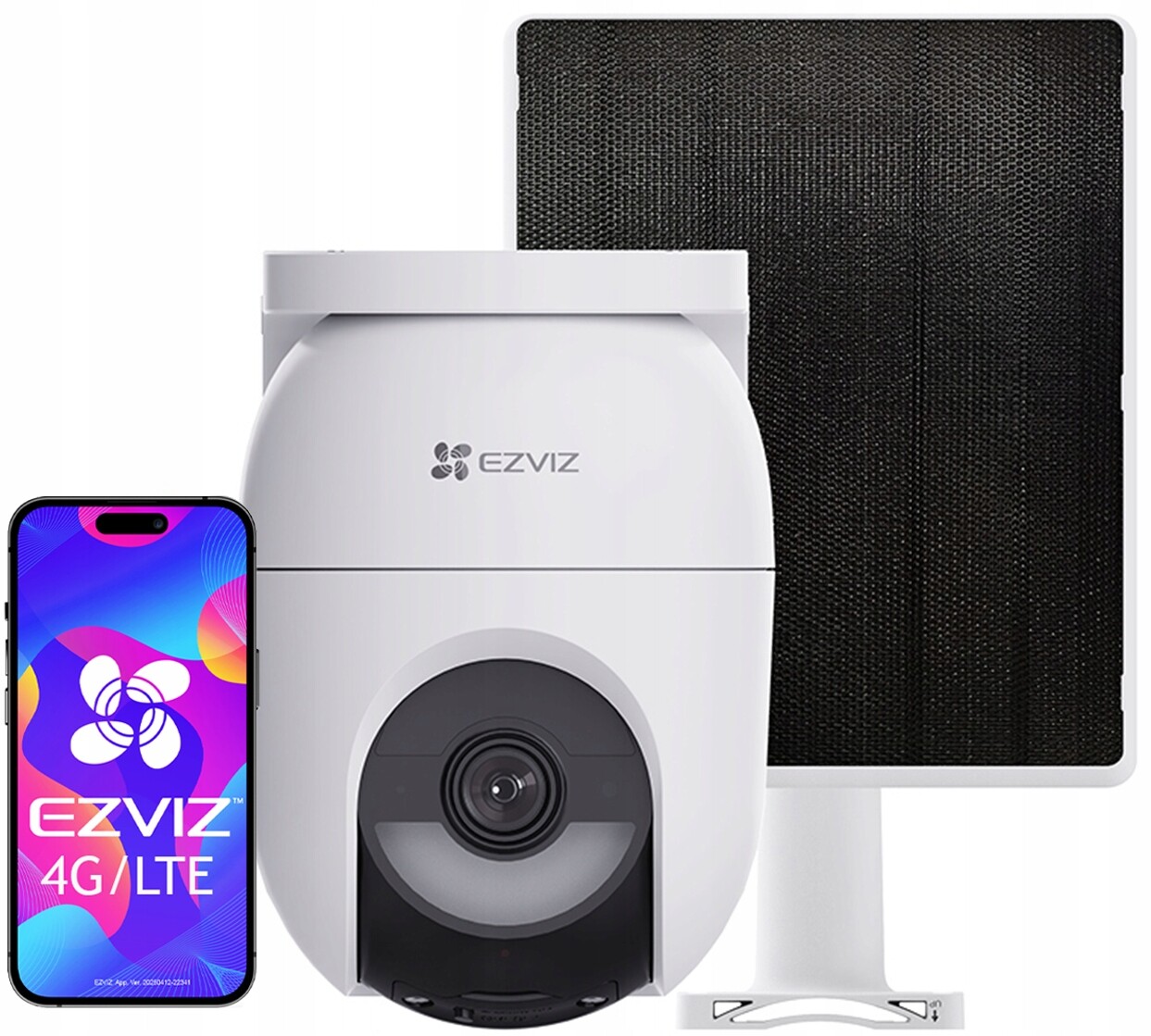 WiFi otočná kamera CB8c 4G/LTE 2K+ venkovní solární panel AoV Ezviz