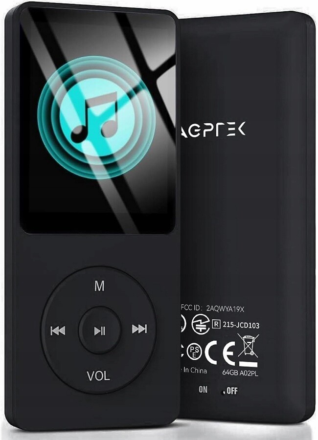 Agptek A02PL 64GB MP3 Přehrávač