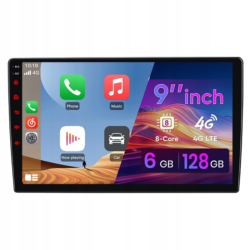 Autorádio carplay android pro většinu automobilů 6+128GB 9