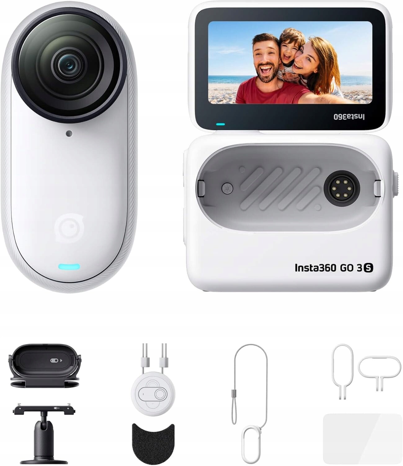 Insta360 Go 3S Minikamera 4K Pov 140 min provozu Action-Bundle
