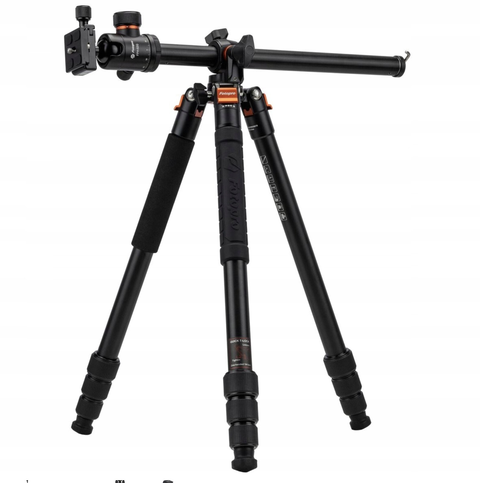 Stativ Tripod Fotopro X-go Hr Pro s kulovou hlavou FPH-52Q černý