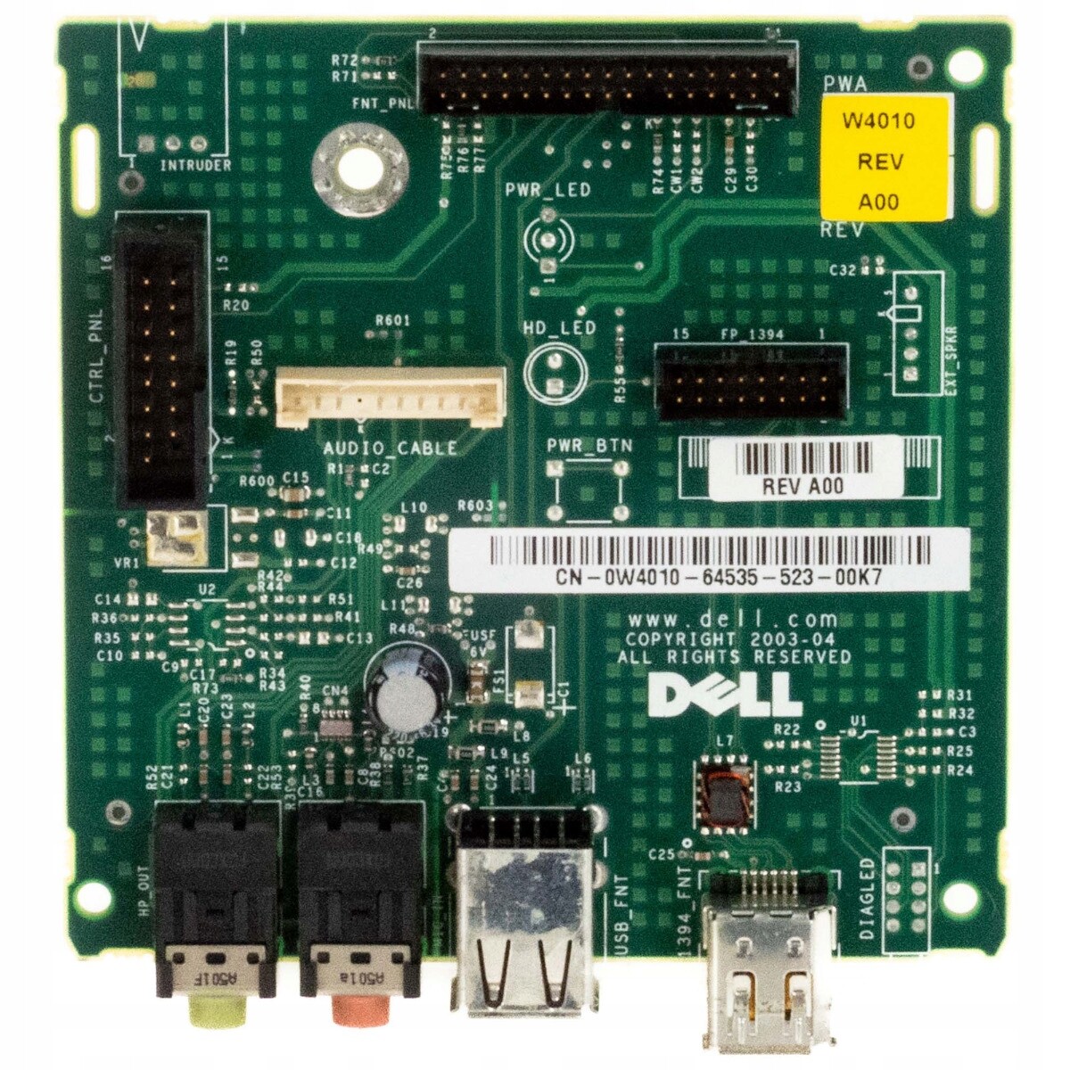 Dell 0W4010 I/o Panel Xps Gen3 Gen4