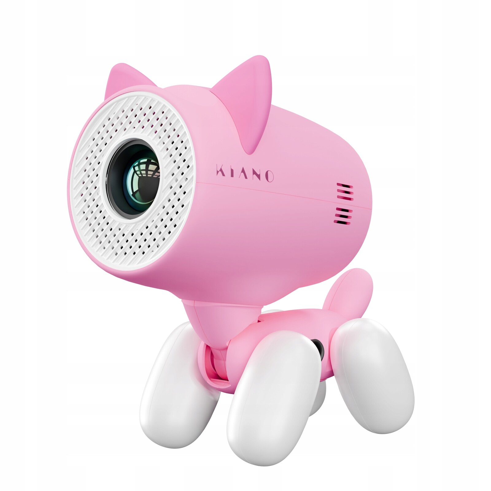 Vzdělávací projektor ve tvaru pejska Růžový Alpha Kid pro děti