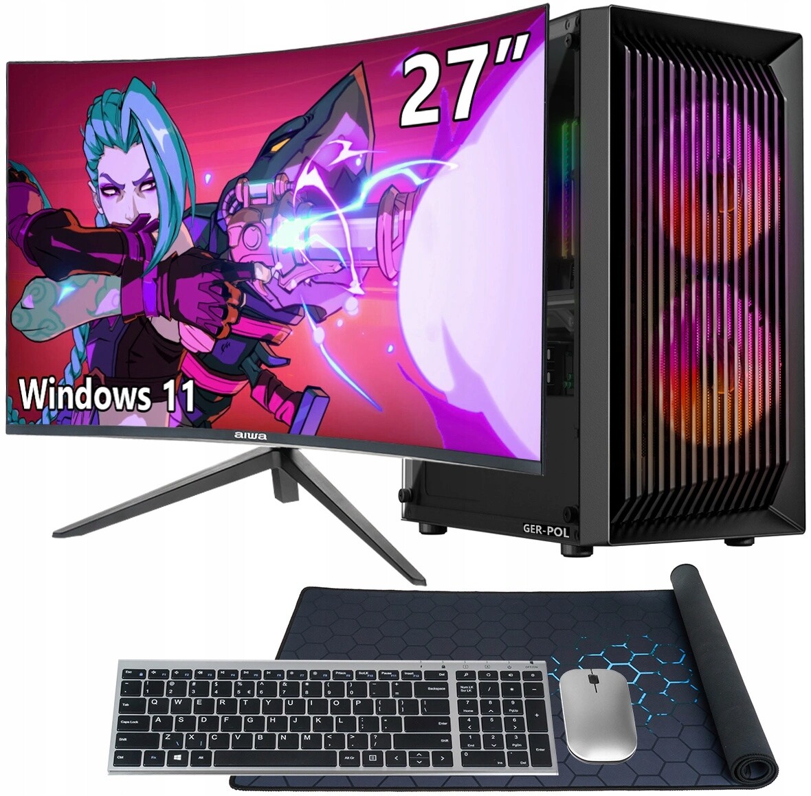 Sada počítač Core i7 32GB Ram 1TB Ssd Windows 11 WiFi monitor 27