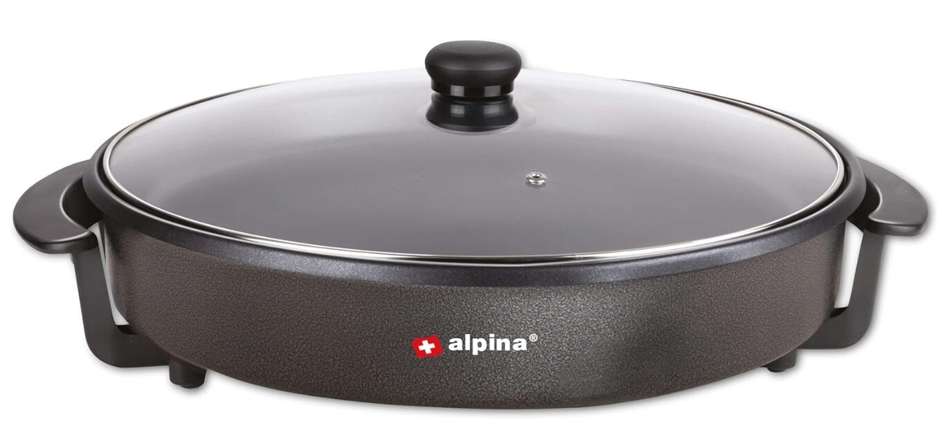Alpina DV-4042 Multifunkční pánev, 1500 W, černá, 40 cm