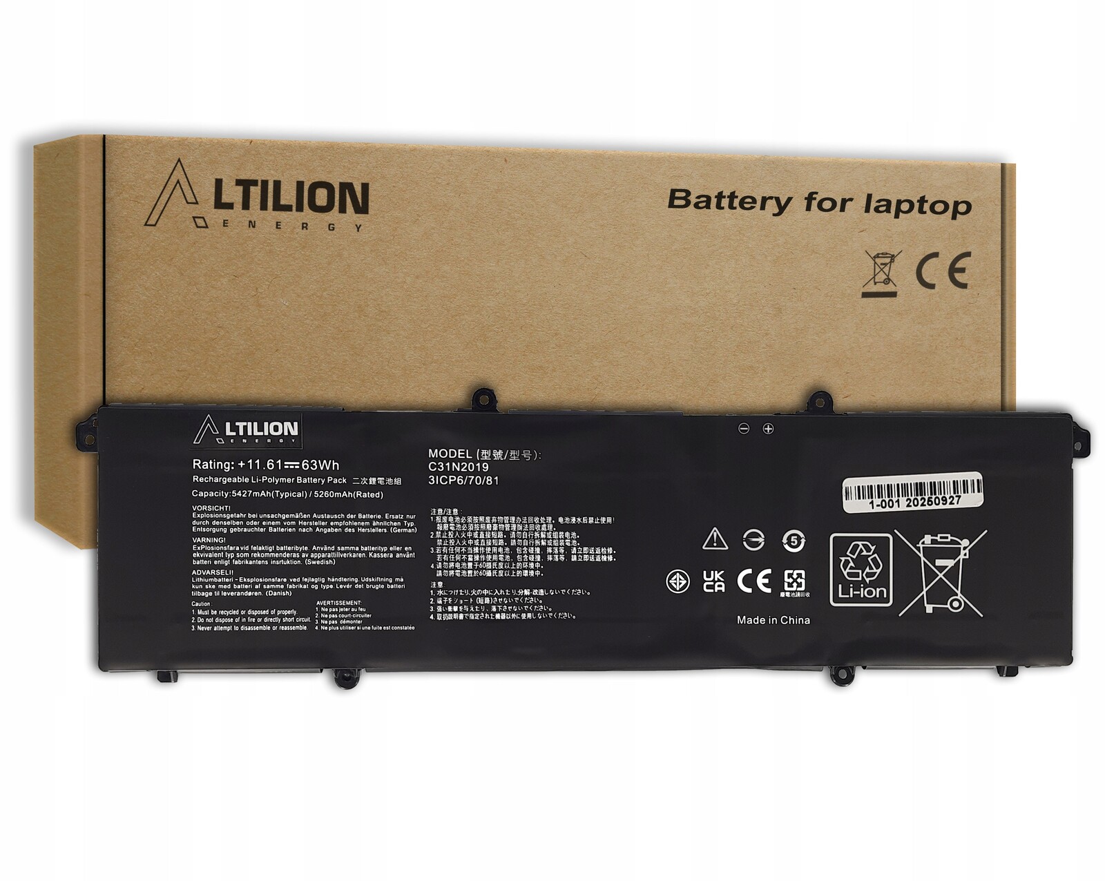 Baterie C31N2019-1 pro Asus VivoBook Pro 15 Oled K3500 M3500