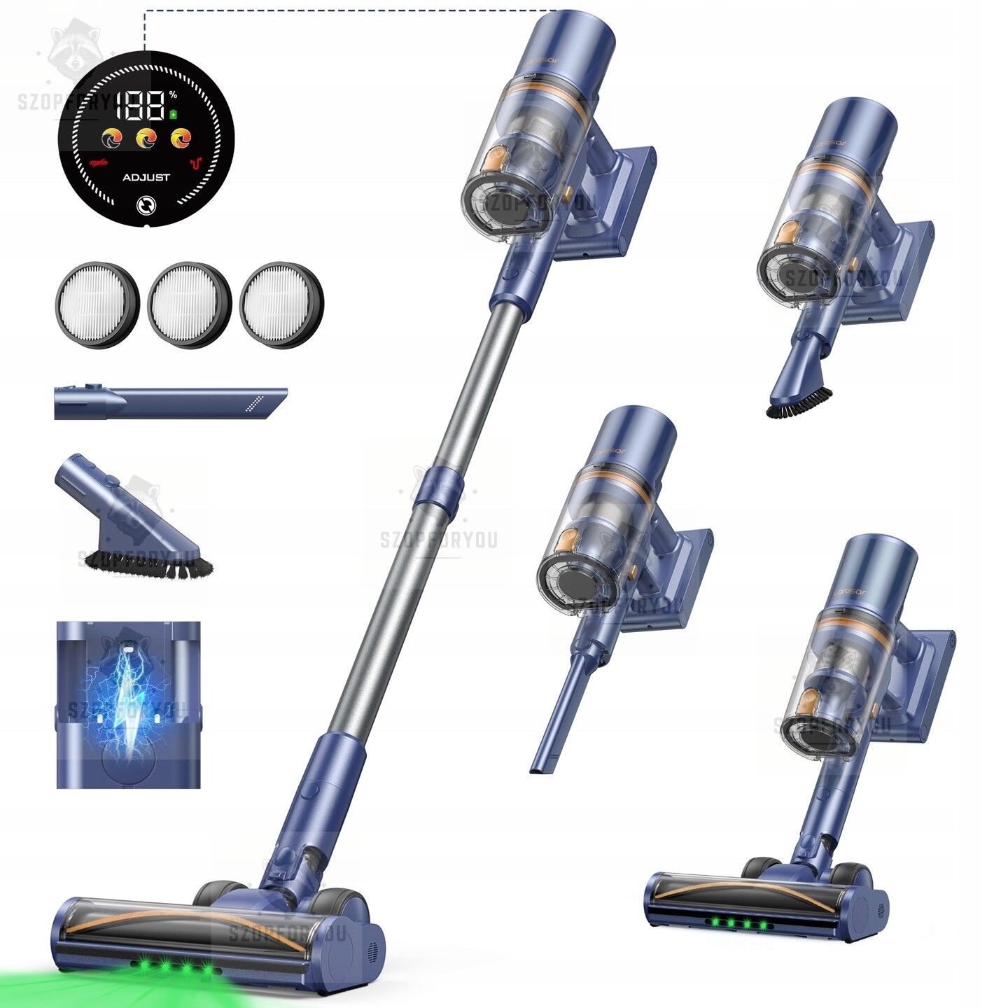 Tyčový vysavač Laresar V11 650 W 75 kPA Novinka 2025!