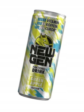 Hell New Gen Napój Energetyczny Zielone Jabłko – Energy Drink 24х 250ml.