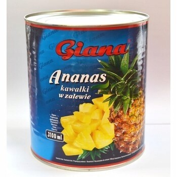 Giana Ananas Kousky v nálevu 3100 ml
