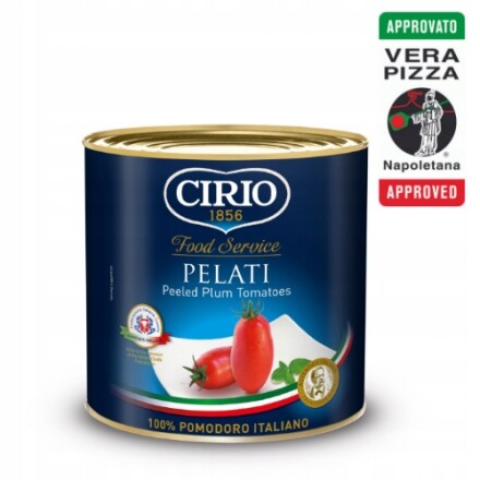 Rajčata bez kůže 2,5 kg Cirio