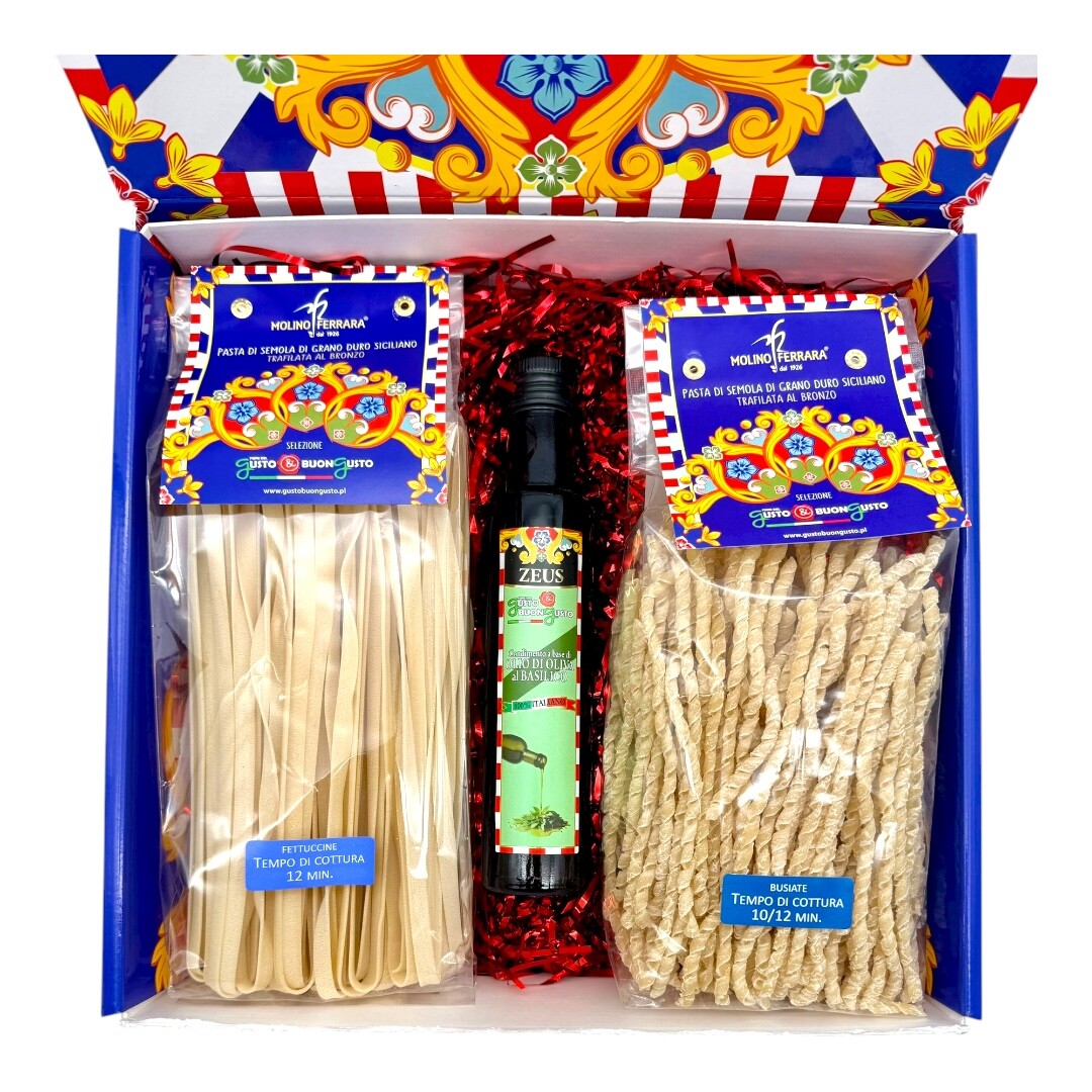 Sada italských těstovin s aromatickým olivovým olejem 1,25 kg