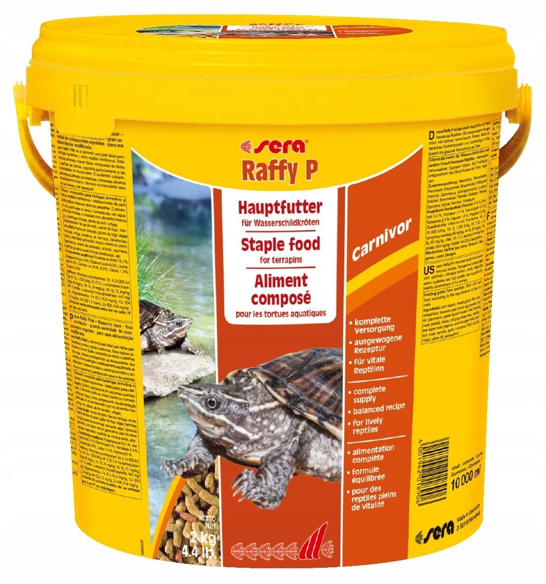 Raffy P Nature 10 l, granule – plazi, krmivo