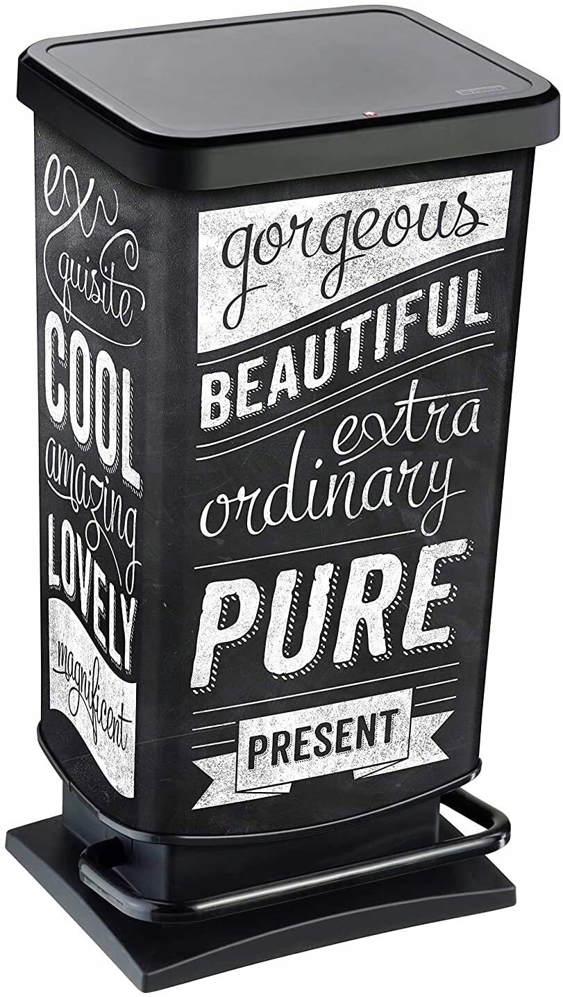 Odpadkový koš s pedálem Rotho Paso 40 l hipster