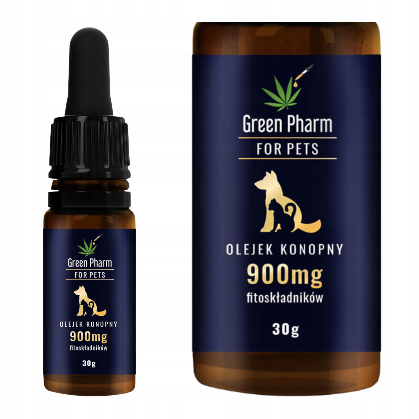 Konopný olej Cbd 3% Pro psa 900 mg 33 ml Veterinární Bez Thc