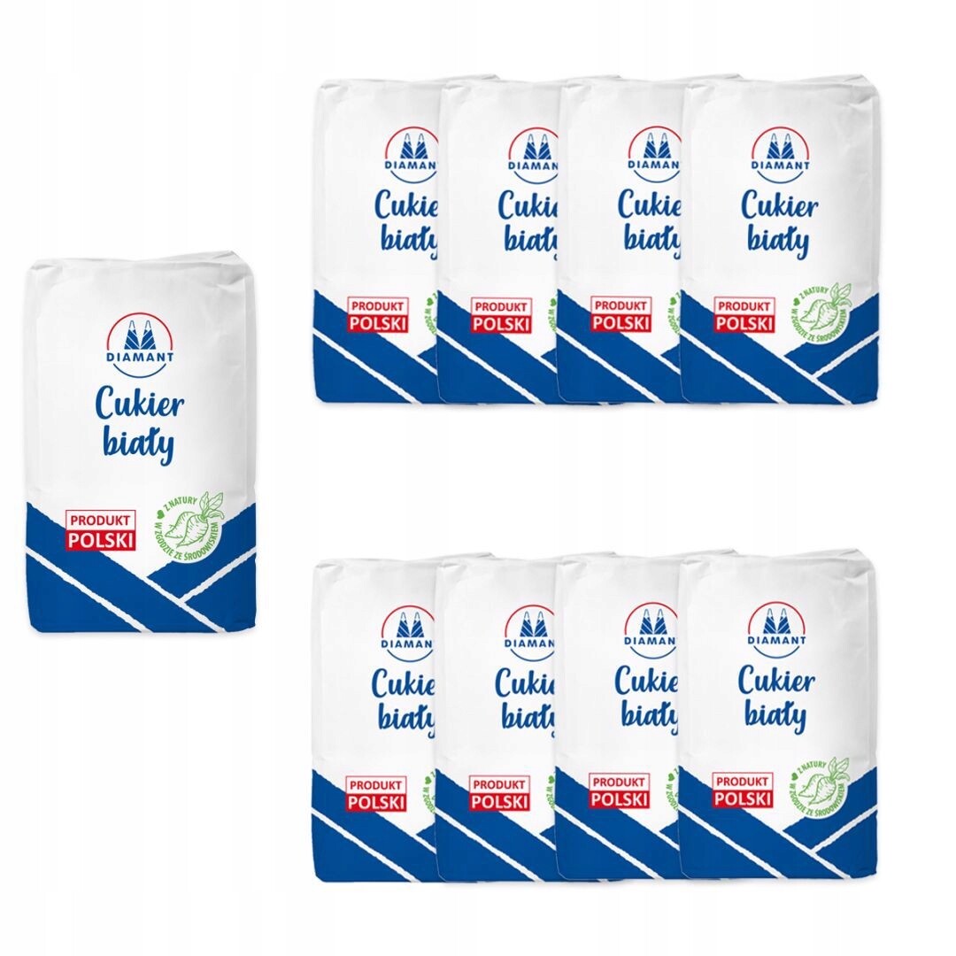 Diamant Cukr bílý 1 kg x 8 kusů