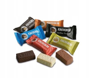 Babbi „Babbini Assorti“ vafle v čokoládové polevě 1 kg Itálie