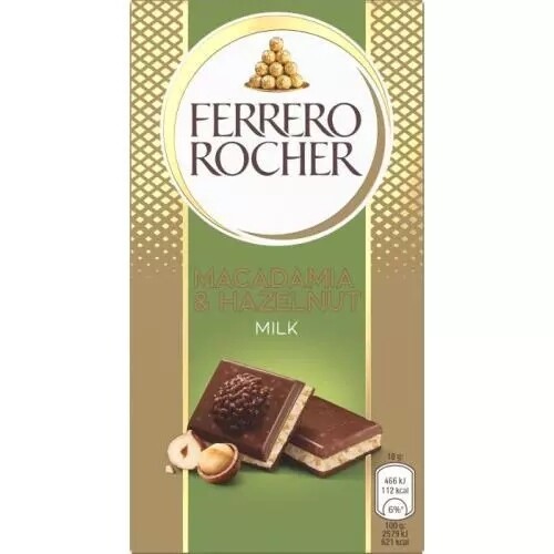 Ferrero Rocher Macadamia & Hazelnut Milk 8 x 90 g
