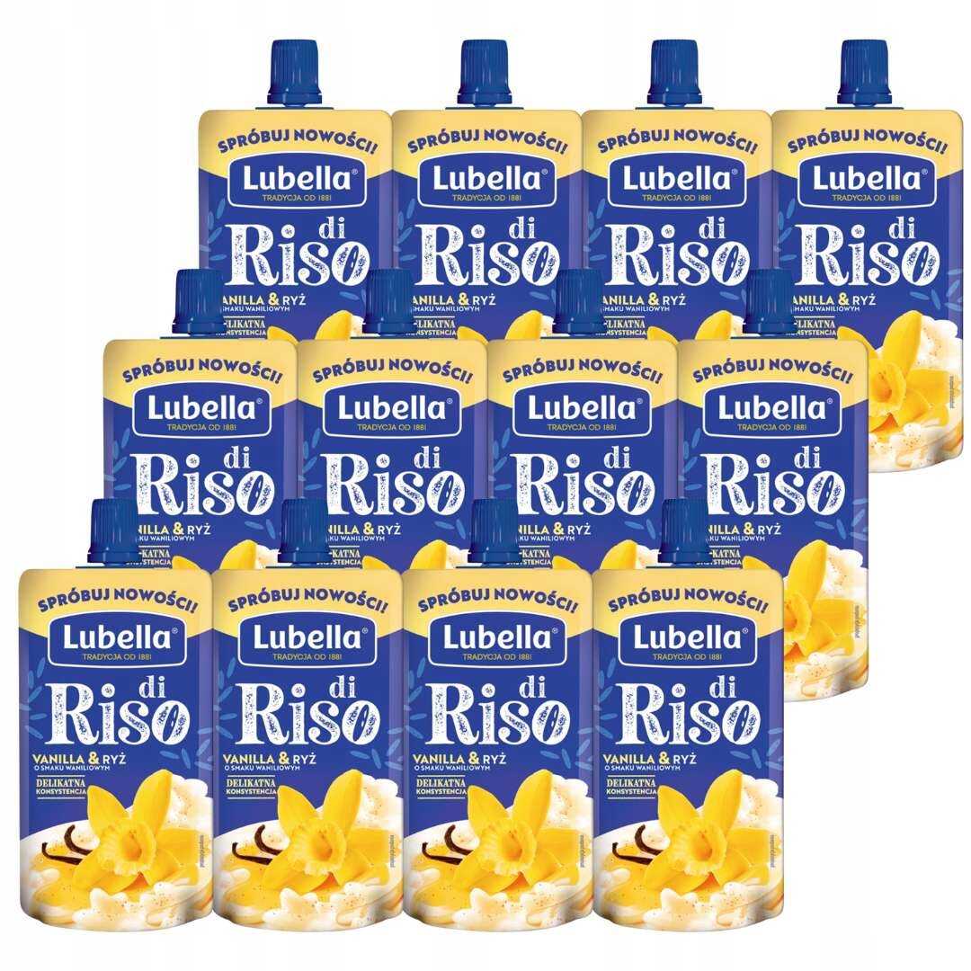 Lubella Di Riso Svačinka vanilla & rýže 100 g x 12 kusů