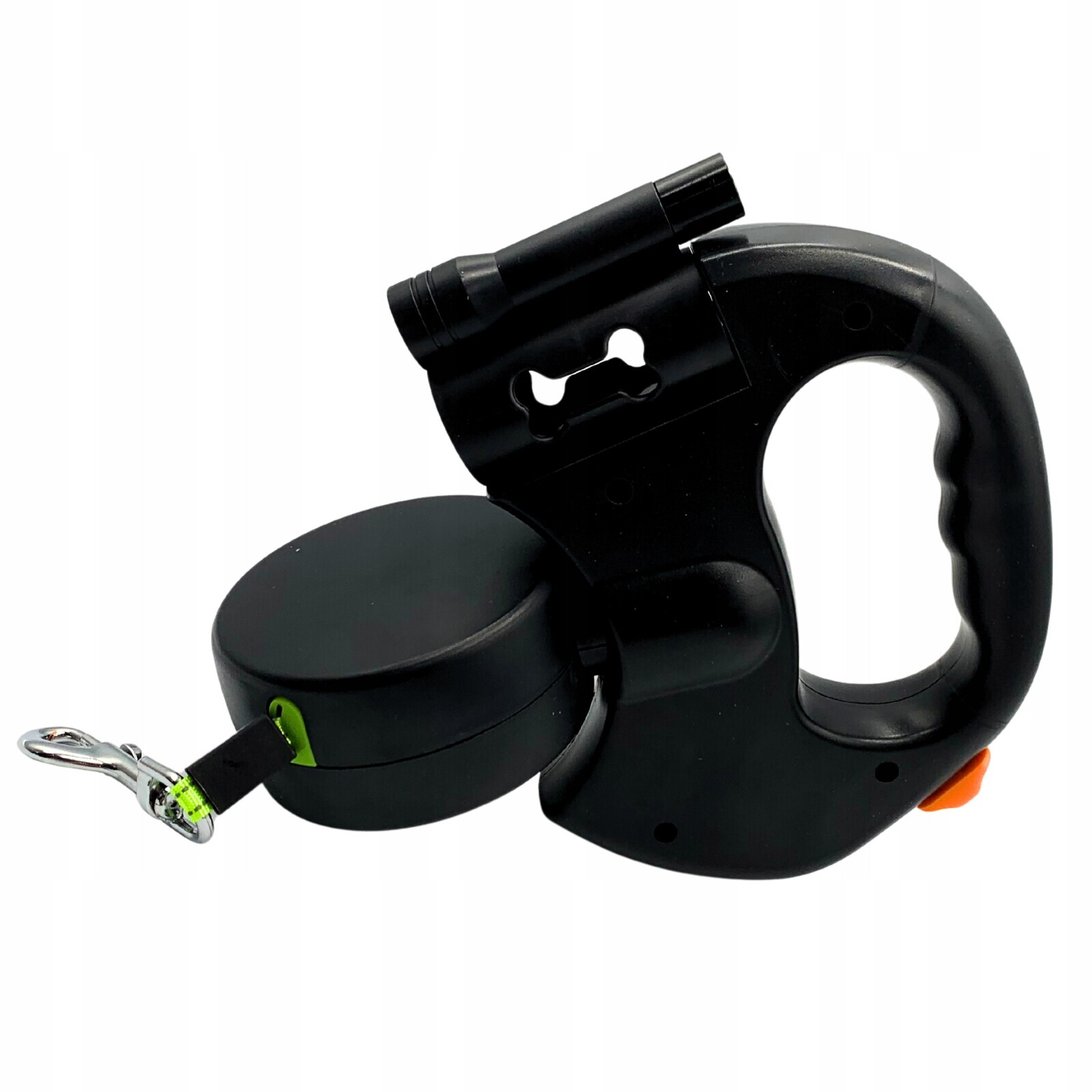 Automatické Vodítko pro dva psy se svítilnou, pevná páska