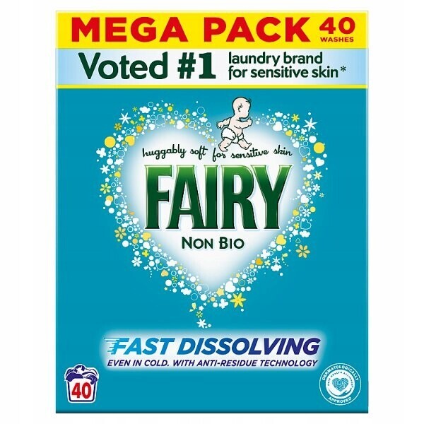 Prášek na praní Fairy Non Bio Washing Powder 2.2 kg, 40 praní