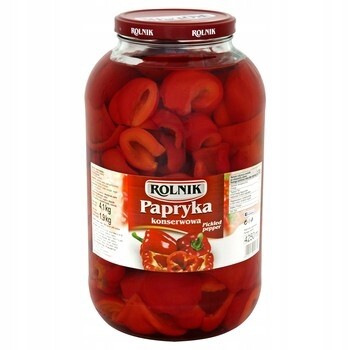 Rolnik Konzervovaná paprika 4,1 kg – Maďarská nakládaná paprika