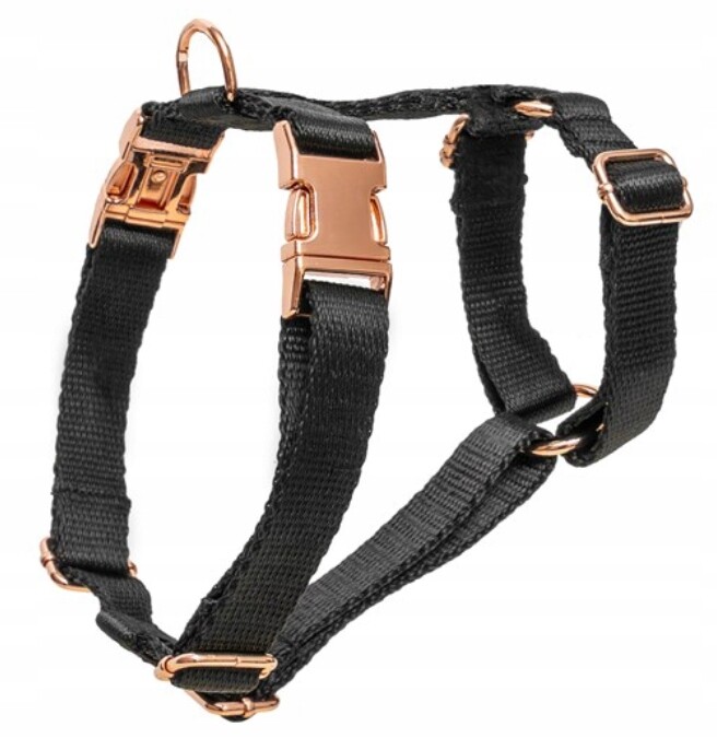 Yourdog Mz Postroj Guardy XL černý kování zlaté