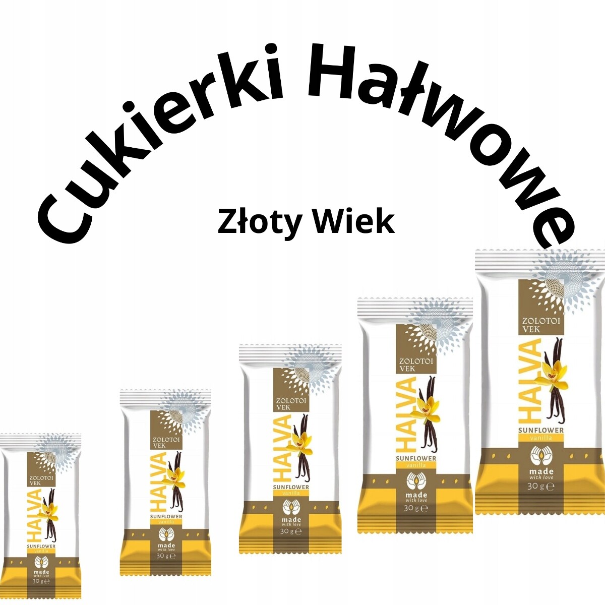 Sada Bonbóny chalvové s vanilkovou příchutí 2 x 1,5 kg Ukrajina