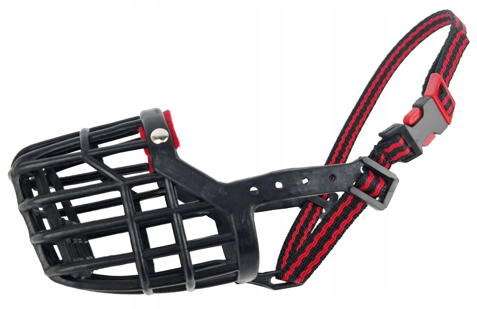 Plastový náhubek pro psa Lehký a odolný Champion 6 (XL-26 cm/6 cm) Černý