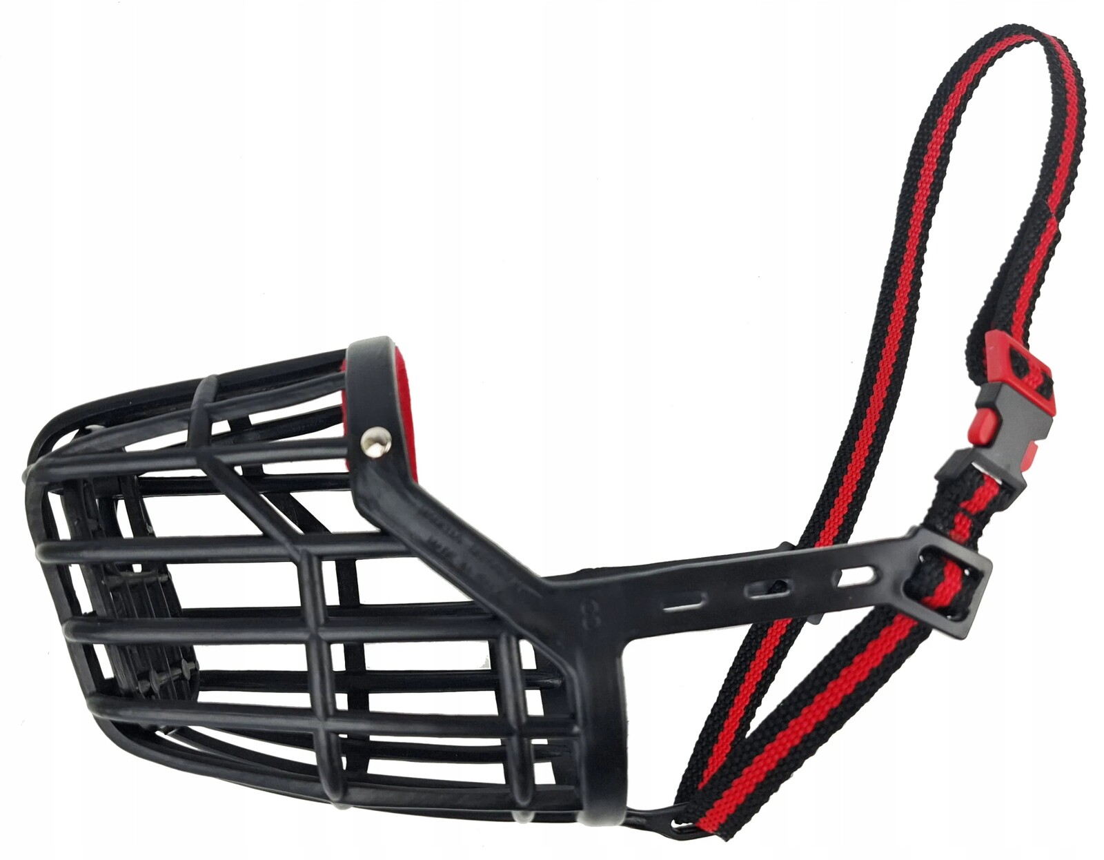 Plastový náhubek pro psa Lehký a odolný Champion 9 (4XL-33 cm/7,5 cm) Černý