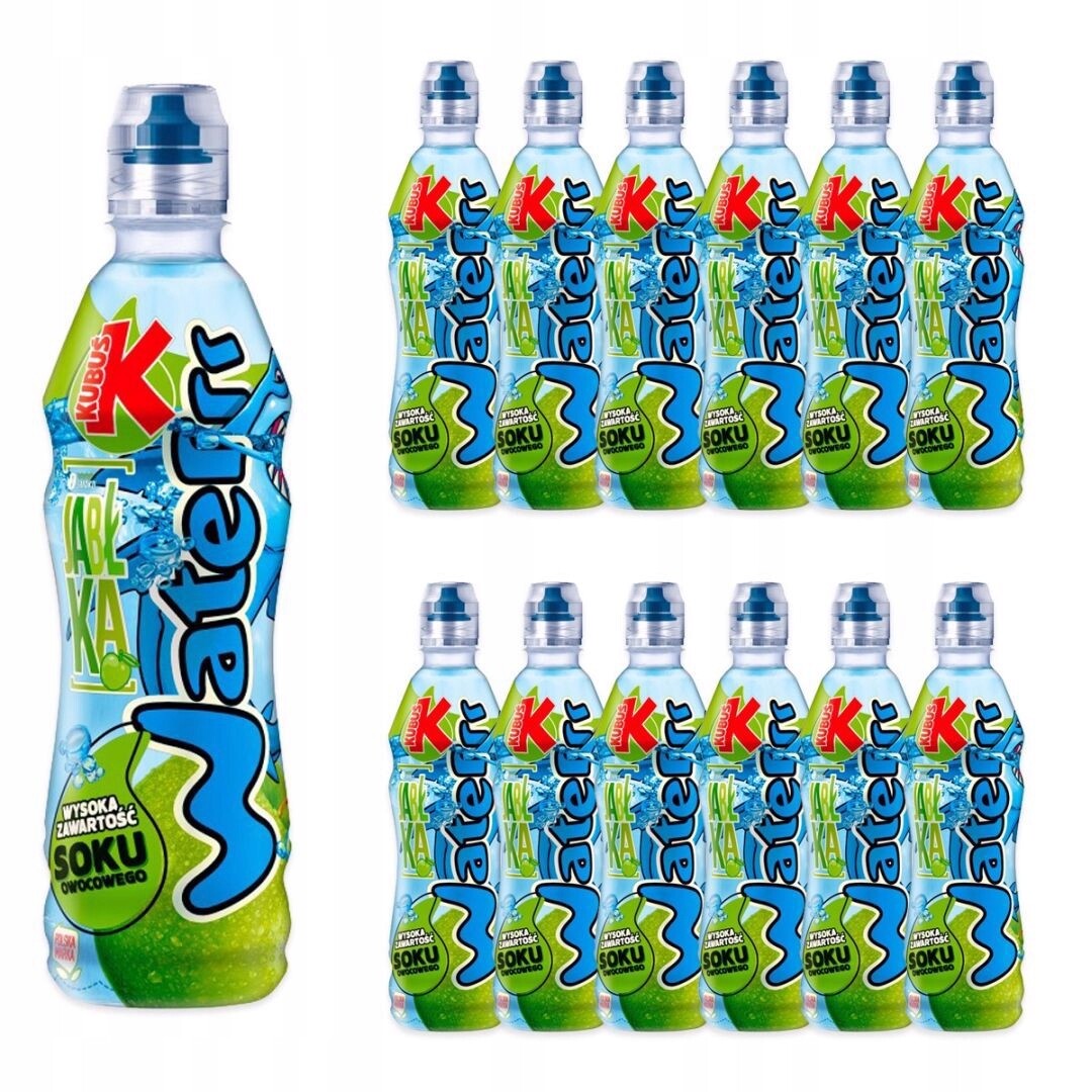 Kubuś Waterrr Nápoj s příchutí jablka 500 ml x 12 kusů
