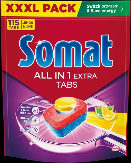 Somat All-in-1 Extra Lemon&Lime tablety do myčky 115 ks