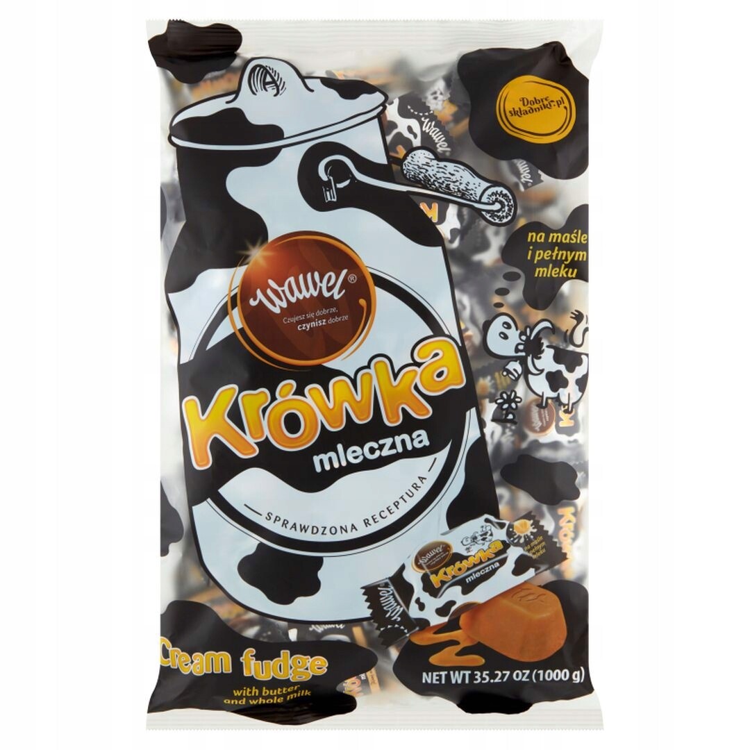 Wawel Mléčný bonbón krówka Mléčné rtěnky 1000 g