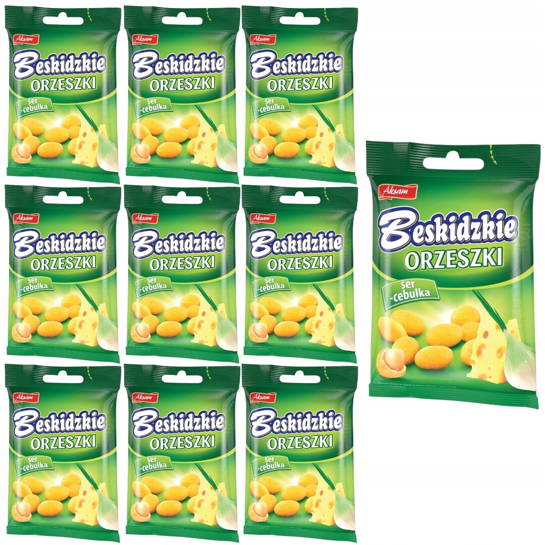 Beskidzkie oříšky se sýrovo-cibulovou příchutí 70 g x 10 kusů