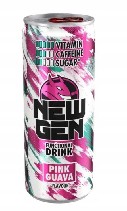 Hell New Gen Napój Energetyczny Pink Guava – Energy Drink 24х 250ml.