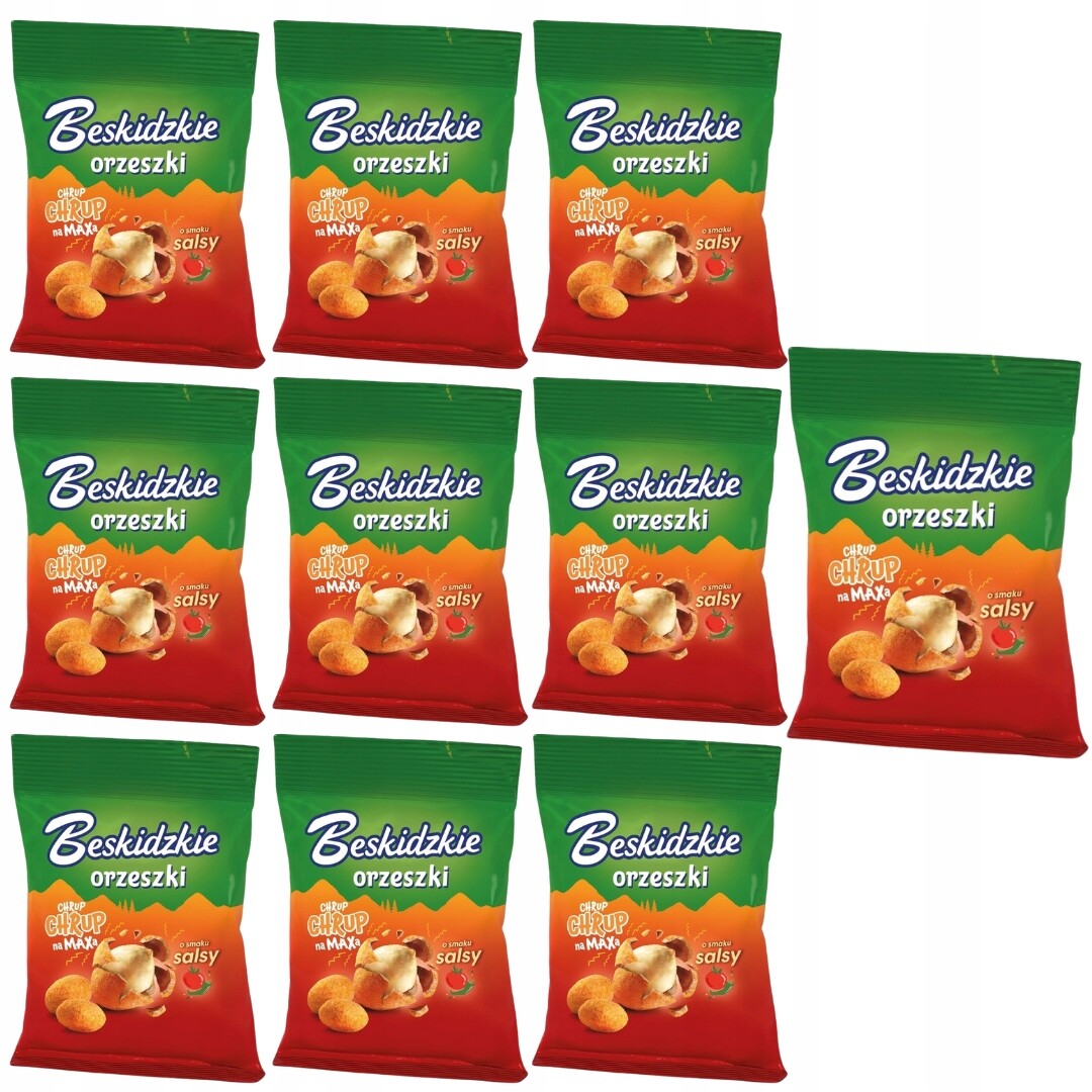 Aksam oříšky s příchutí salsy 70 g x 10 kusů