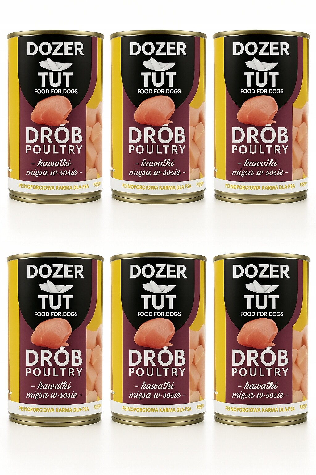 Dozer Tut 400 g vlhké krmivo pro psy bohaté na drůbež 415 g